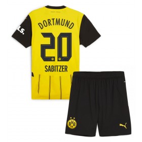 Dětské fotbalový komplet Borussia Dortmund Marcel Sabitzer #20 Domácí košile 2024-25 Krátkým Rukávem